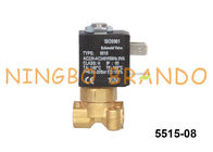 Válvula electromagnética de cobre amarillo del NC de 2 maneras para el tipo 230VAC 220VAC 24VDC de Ceme de la máquina 5515 del café