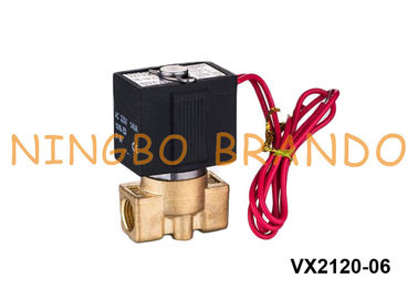 Tipo válvula electromagnética de cobre amarillo de SMC para el agua 1/8&quot; VX2120-06 1/4&quot; VX2120-08 220V 24V