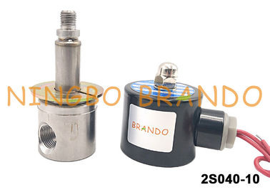 Tipo válvula DC24V AC220V de UNI-D del agua del solenoide del acero inoxidable de SUS-10 G3/8”