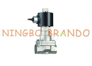 PS-25NK 1&quot; no roscó NINGUNA válvula electromagnética 24VDC 220VAC del acero inoxidable