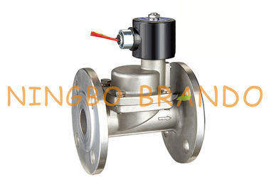 PS-25JF 1&quot; piloto del pistón del reborde actuó la válvula electromagnética 24VDC 220VAC del acero inoxidable del vapor