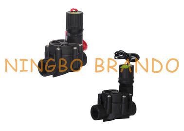 Válvula electromagnética plástica eléctrica 3/4&quot; 1&quot; de la regadera de la irrigación por goteo 9V 12V 24V DC