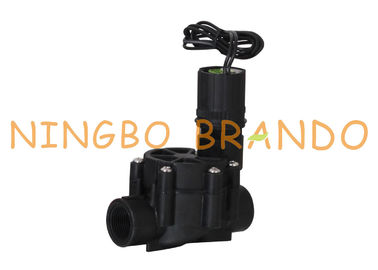 Irrigación por goteo que traba la válvula electromagnética plástica 3/4 del agua 1 pulgada 9V 12V 24V DC