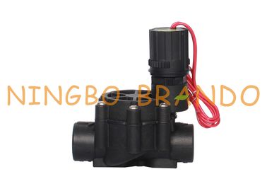 3/4 válvula electromagnética plástica eléctrica de 1 pulgada 9V 12V 24V DC para la irrigación de la agricultura