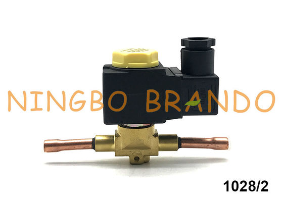 Castel Type 1/4&quot; válvula electromagnética de cobre amarillo 1028/2 1028/2A6 de la soldadura del ODS
