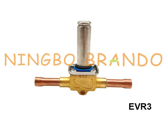 EVR 3 tipos válvula electromagnética 032F1206 de 1/4&quot; de 6m m ODF Danfoss de la refrigeración