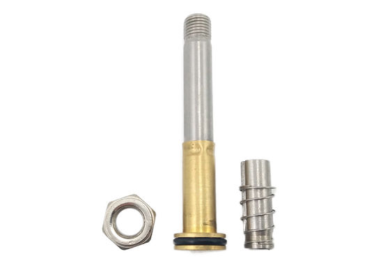 NBR sella el equipo de cobre amarillo de la reconstrucción del tubo de la armadura de la válvula de Shell Flange Seat Fountain Solenoid