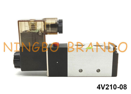 1/4&quot; tipo neumático 5/2 manera 220V de Airtac de la válvula electromagnética del NPT 4V210-08