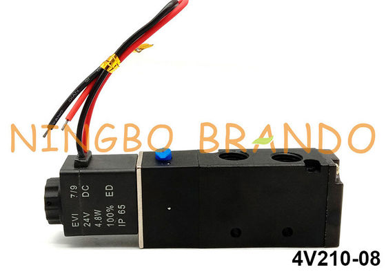 Tipo 5/2 válvula electromagnética neumática 1/4&quot; de Airtac de la manera 4V210-08 12V 24V