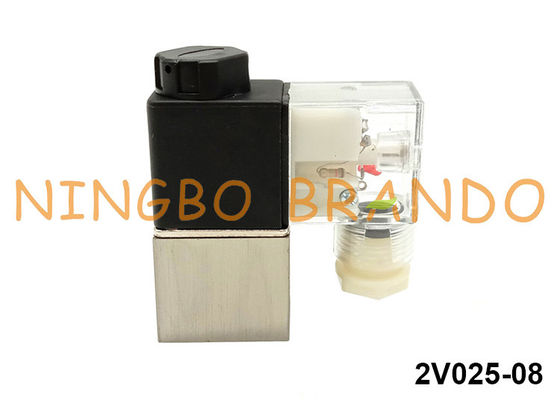 tipo válvula electromagnética neumática 1/4&quot; de 2V025-08 Airtac NPT 12VDC 24VDC