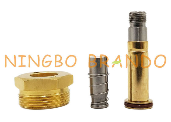 Armadura de cobre amarillo de la válvula electromagnética del tubo del sello del émbolo de Seat NBR del reborde