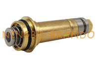 3/2 armadura de cobre amarillo de la válvula electromagnética del tubo de guía del émbolo de Seat del reborde normalmente cerrado de la manera