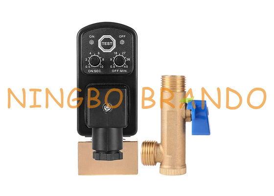 Válvula de desagüe automática del compresor de aire con el contador de tiempo 1/4&quot; el 1/2” 110V 220V