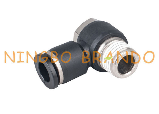 empujar masculino del banjo de 1/4&quot; de 8m m hacia adentro aprisa para conectar las colocaciones de manguera neumáticas