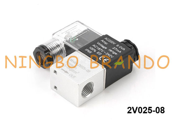 tipo válvula electromagnética neumática 12VDC PT1/4 de 2V025-08 Airtac”