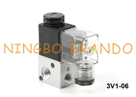 tipo posición neumática 24VDC de 3V1-06 Airtac de la manera 2 de la válvula electromagnética 3