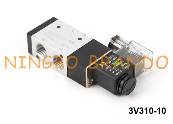 Tipo manera neumática 220V 24V de 3V310-10-NC Airtac de la válvula electromagnética 3/2