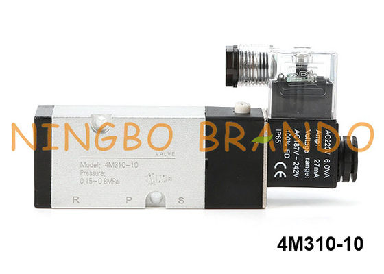 Tipo CA de la válvula electromagnética 4M310-10 Airtac del interfaz de Namur de 24V DC 220V