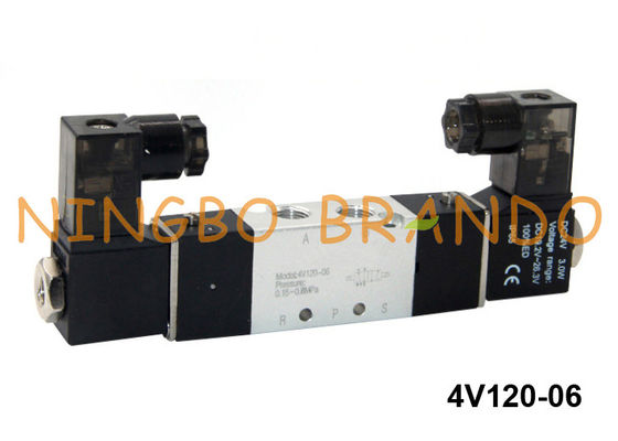 tipo manera doble neumática 24V 220V de 4V120-06 Airtac de la válvula electromagnética 5/2