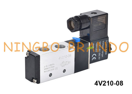 tipo válvula electromagnética neumática 4V210-08-DC24V DC24V de 4V210-08 Airtac