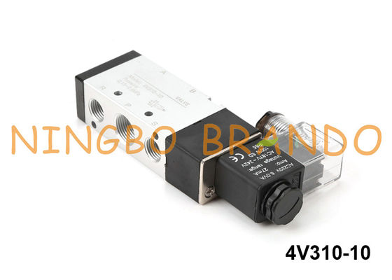 Tipo 5 válvula electromagnética neumática 24V DC de 4V310-10-DC24V Airtac de la manera