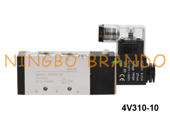 Tipo manera neumática 24VDC de 4V310-10B Airtac de la válvula electromagnética 5 del aire