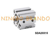 Tipo acción doble de Airtac del cilindro compacto neumático del aire de SDA20X15