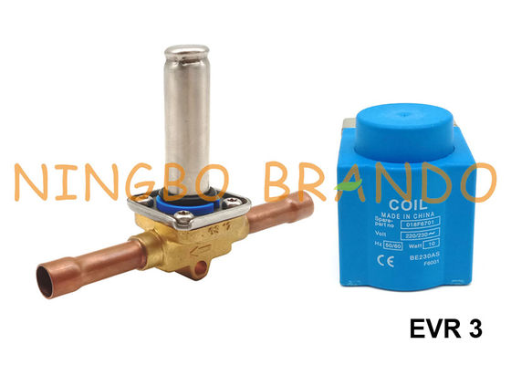Danfoss mecanografía a refrigeración 032F1204 de EVR 3 la válvula electromagnética 3/8&quot;