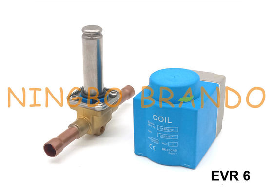 La válvula electromagnética para la refrigeración Danfoss mecanografía EVR 6 NC 3/8&quot; 032F2083