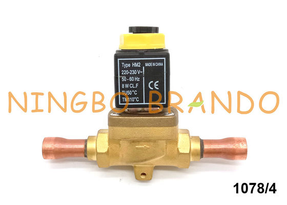 Castel Type 1078/4 válvula electromagnética de la soldadura del 1/2” para el sistema de refrigeración