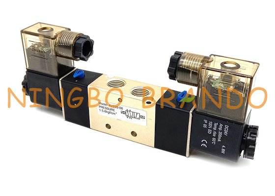 4V220-08 1/4&quot; válvula de aire neumática de la manera doble del solenoide 5/2 de la pulgada
