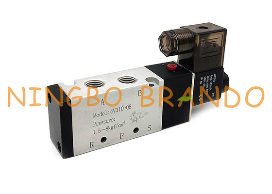 4V310-08 1/4&quot; válvula de aire neumática de la sola manera del solenoide 5/2 de la pulgada