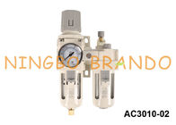 Tipo combinación de AC3010-02 SMC del lubricador del regulador del filtro de aire de FRL