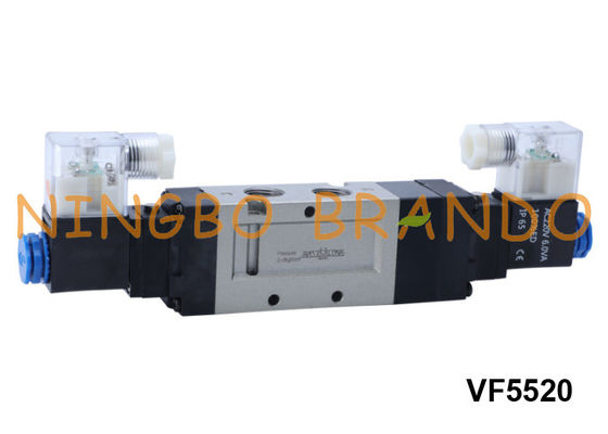 Tipo posición neumática 24V 220V de VF5520 SMC de la manera 3 de la válvula electromagnética 5