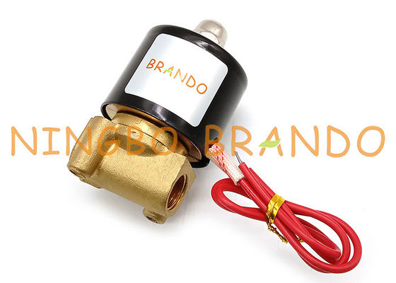 UD-08 2W025-08 1/4&quot; válvula electromagnética de cobre amarillo de actuación directa de la pulgada