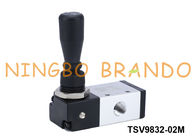 Manera de la válvula de control de la mano de TSV9832-02M Shako Type Pneumatic 3/2