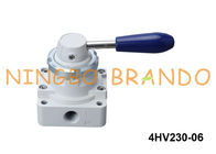 Tipo manera rotatoria de 4HV230-06 Airtac de la válvula de aire de la palanca de la mano 4/3