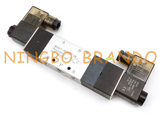 4V330C-10 válvula electromagnética neumática de posición central de cierre de la manera de 3/8 pulgada 5/3
