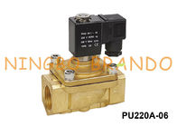 Tipo del chacó PU220A-06 - válvula electromagnética de cobre amarillo 3/4&quot; del NC de 2/2 maneras 24V DC