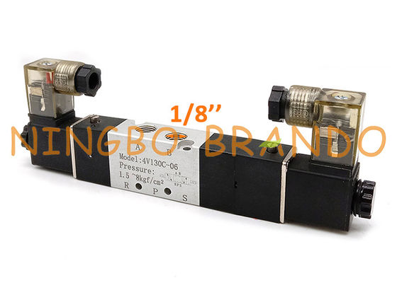 4V130C-06 5 válvula electromagnética neumática de posición central de cierre de la posición de la manera 3