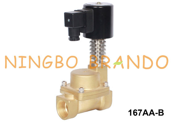 3/8&quot; el 1/2” 3/4&quot; 1&quot; válvula electromagnética de cobre amarillo 12V 24V 110V 220V de la agua caliente