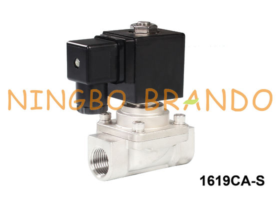 3/8&quot; acero inoxidable 24V 220V de la válvula electromagnética del vapor y de la agua caliente