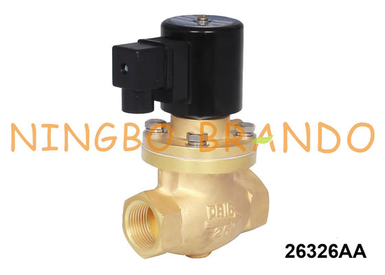 Válvula electromagnética de cobre amarillo del vapor y de la agua caliente 1 1/4&quot; 1 1/2” 2&quot; 24V 220V