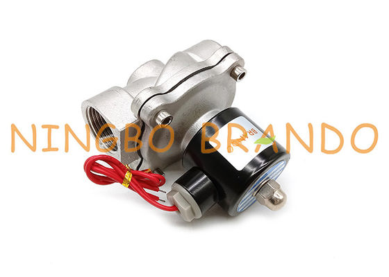 2S250-25 SUW-25 1&quot; válvula electromagnética inoxidable de Stianless de la bobina de la cubierta del hierro del agua