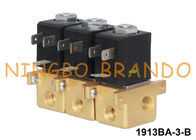 Multi-puerto válvula electromagnética de cobre amarillo agua-aire 24V combinable 220V de 3 grupos