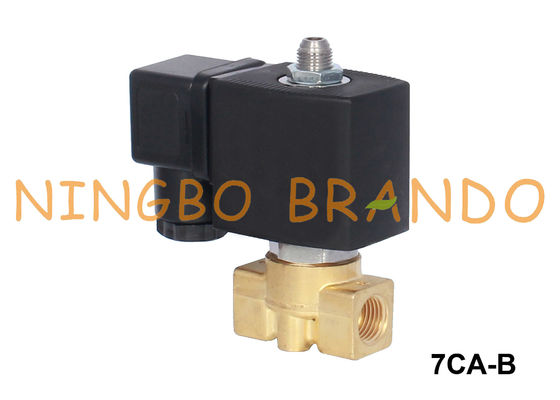 3/2 válvula electromagnética de cobre amarillo de la manera para 1/8&quot; 1/4&quot; agua-aire 12V 24V 110V 220V