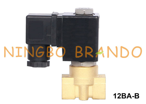 Válvula electromagnética de cobre amarillo de enganche bidireccional para 6VDC agua-aire 12VDC 24VDC