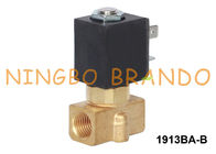válvula electromagnética de cobre amarillo normalmente cerrada de actuación directa bidireccional para agua-aire