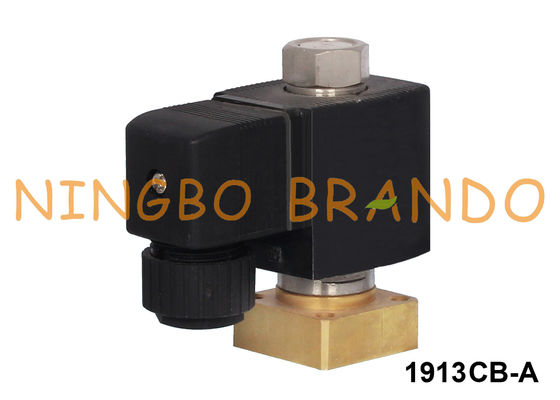 Manera de cobre amarillo montada base inferior 24V normalmente abierto 220V de la válvula electromagnética 2
