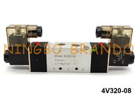 tipo 5/2 válvula de aire neumática del solenoide de la manera 24VDC 220VAC de 4V320-08 Airtac